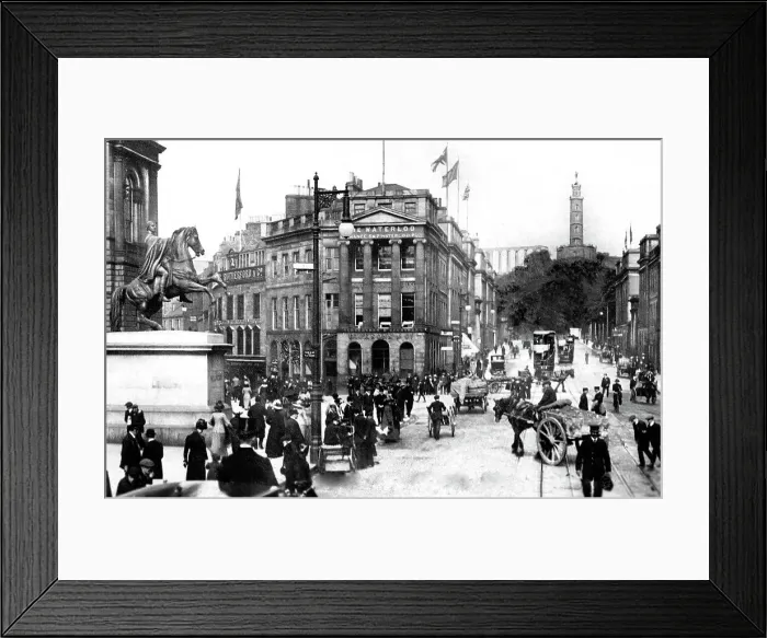 Framed Print : Edinburgh Post Office and Waterloo Place early 1900s Framed Print : Edinburgh Post Office and Waterloo Place early 1900s