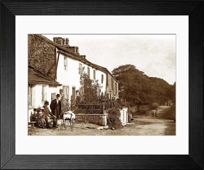 Framed Print : Trap Lane, Padiham, early 1900s Framed Print : Trap Lane, Padiham, early 1900s