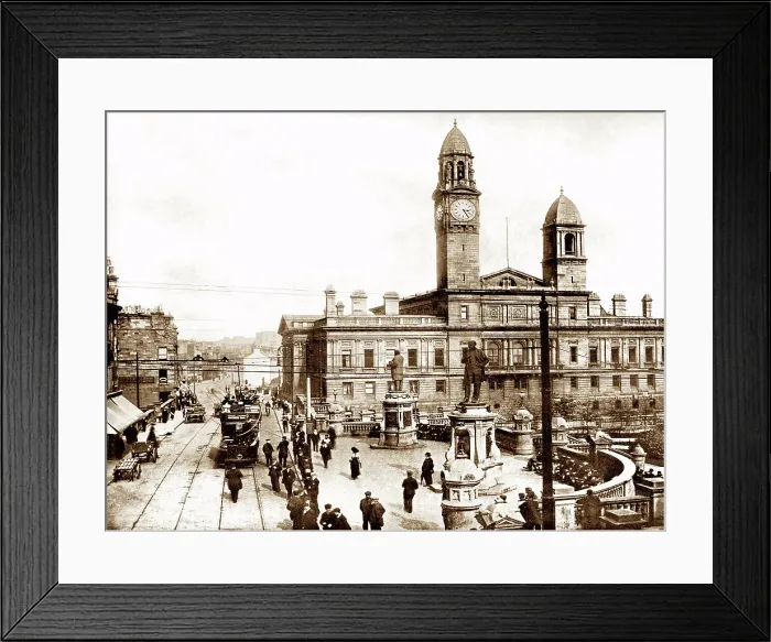 Framed Print : Clark Hall, Paisley, early 1900s Framed Print : Clark Hall, Paisley, early 1900s