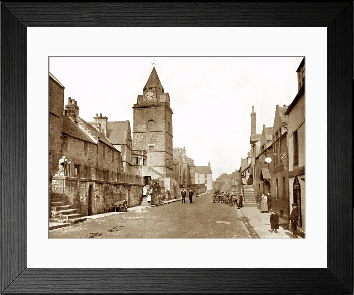 Framed Print : High Street, South Queensferry, early 1900s Framed Print : High Street, South Queensferry, early 1900s