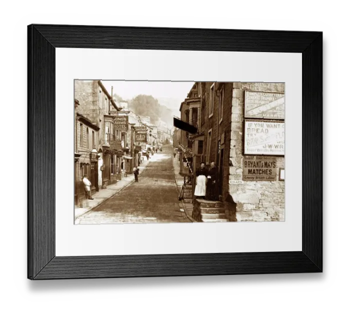 Framed Print : Pateley Bridge High Street early 1900s Framed Print : Pateley Bridge High Street early 1900s