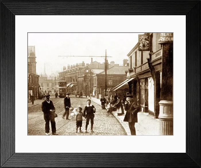 Framed Print : Radcliffe Stand Lane early 1900s Framed Print : Radcliffe Stand Lane early 1900s