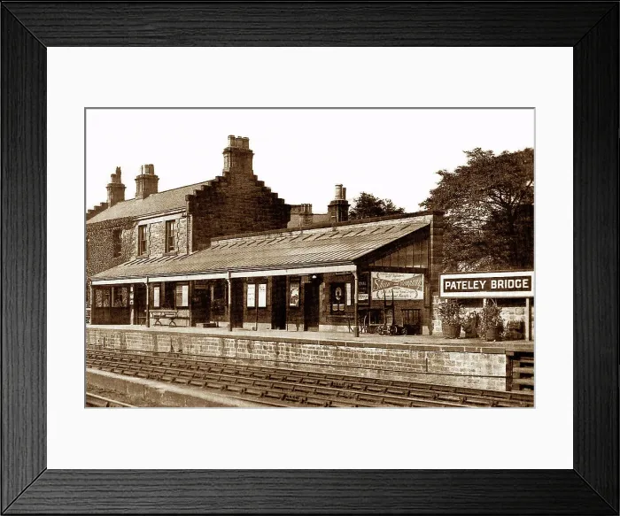 Framed Print : Pateley Bridge Railway Station, early 1900s Framed Print : Pateley Bridge Railway Station, early 1900s