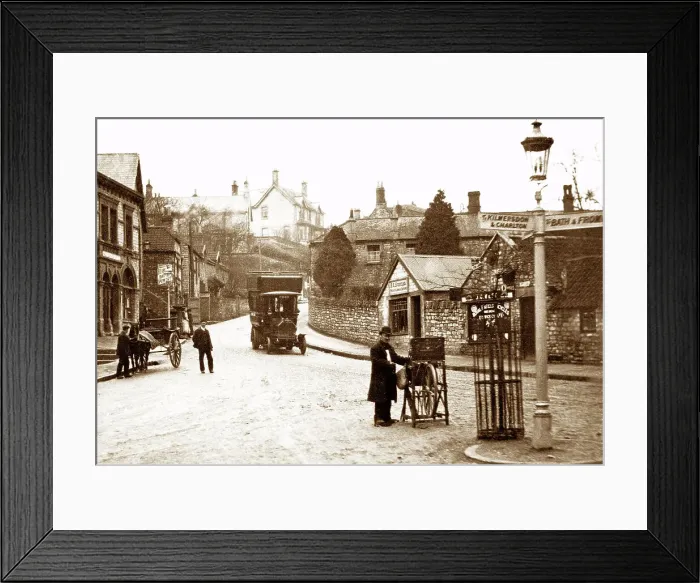 Framed Print : Wells Hill, Radstock, early 1900s Framed Print : Wells Hill, Radstock, early 1900s