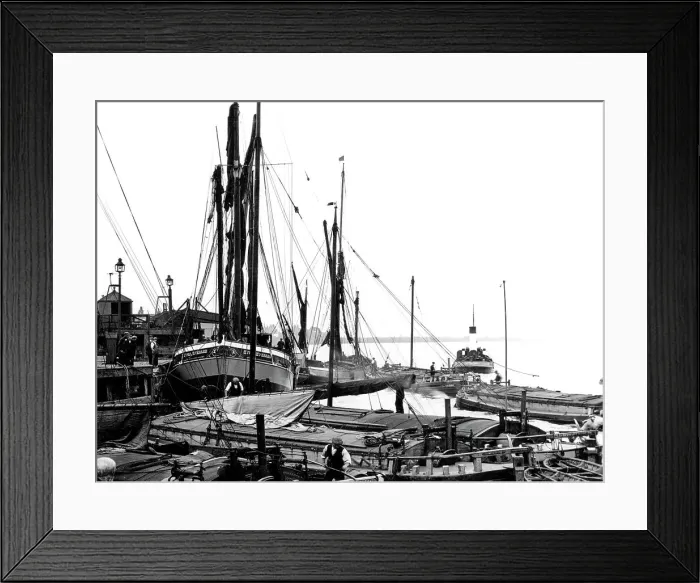 Framed Print : Keadby Docks near Scunthorpe early 1900s Framed Print : Keadby Docks near Scunthorpe early 1900s