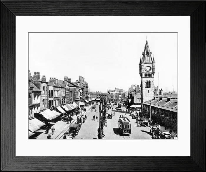 Framed Print : Darlington High Row early 1900s Framed Print : Darlington High Row early 1900s