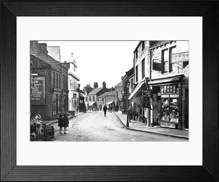 Framed Print : Yeadon High Street probably 1920s