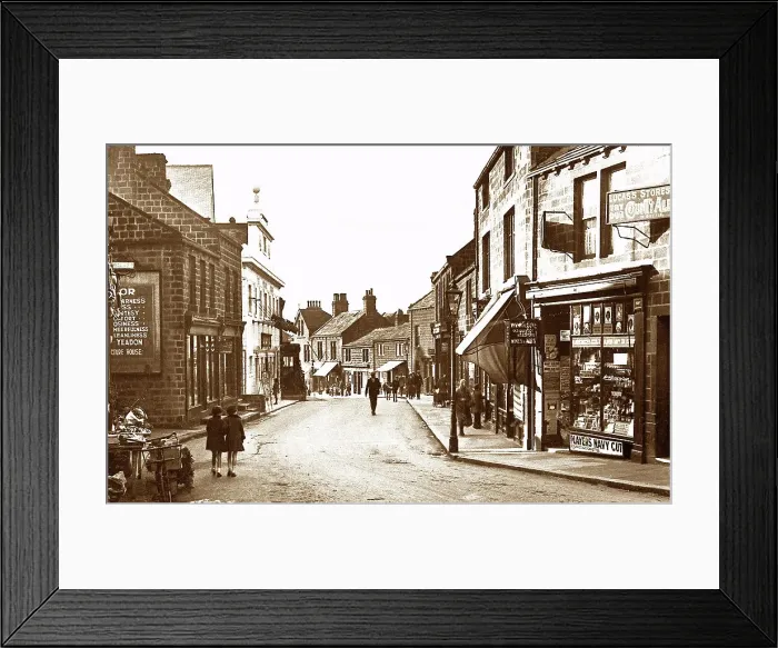 Framed Print : Yeadon High Street, early 1900s Framed Print : Yeadon High Street, early 1900s