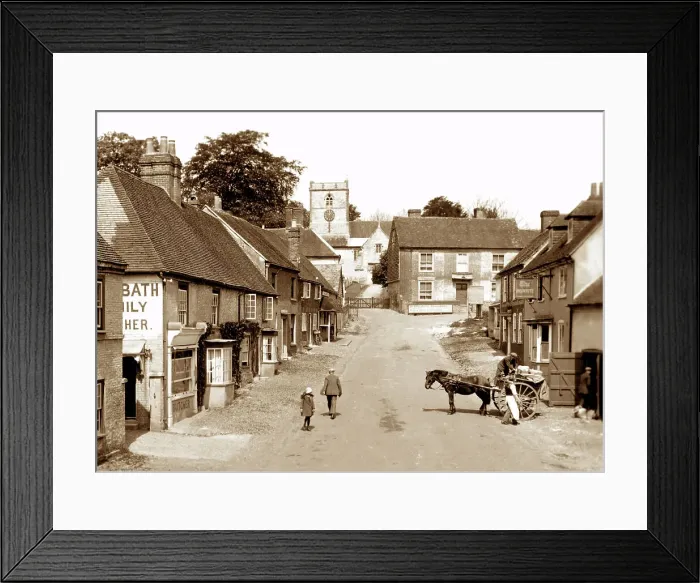 Framed Print : Hambledon High Street, early 1900s Framed Print : Hambledon High Street, early 1900s