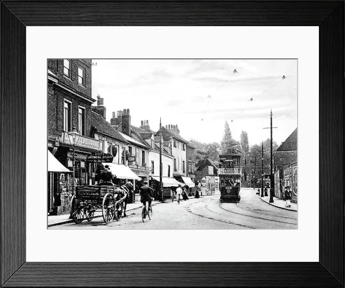 Framed Print : Hampton Wick High Street early 1900s Framed Print : Hampton Wick High Street early 1900s