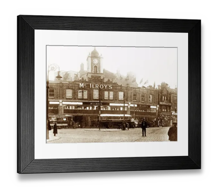 Framed Print : Miles Bank, Hanley, early 1900s Framed Print : Miles Bank, Hanley, early 1900s