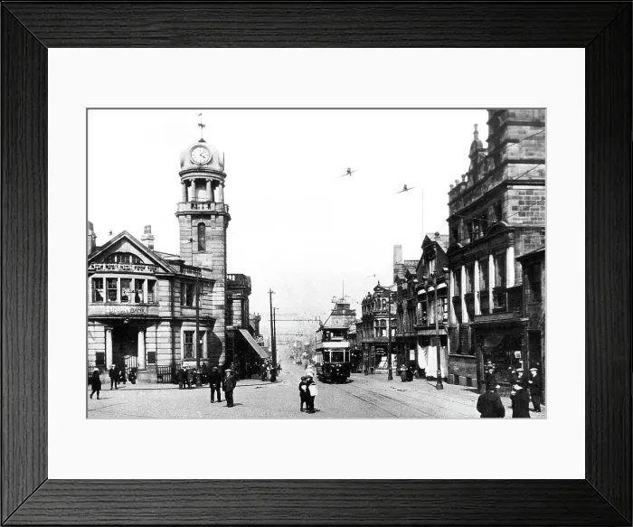 Framed Print : Nelson Leeds Road early 1900s Framed Print : Nelson Leeds Road early 1900s