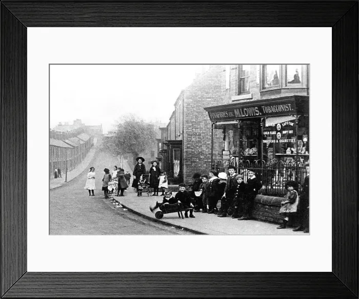 Framed Print : New Shildon Hillyard Terrace early 1900s Framed Print : New Shildon Hillyard Terrace early 1900s