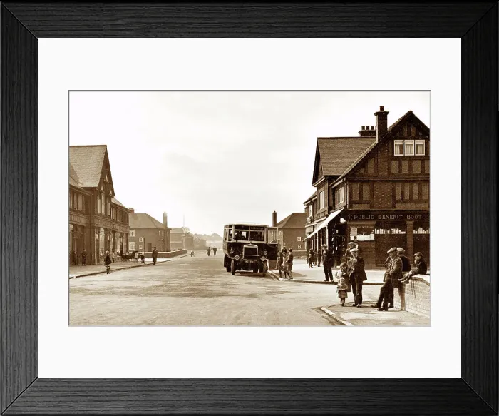 Framed Print : Kings Avenue, New Rossington, early 1900s Framed Print : Kings Avenue, New Rossington, early 1900s