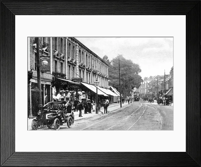 Framed Print : Teddington Broad Street early 1900s Framed Print : Teddington Broad Street early 1900s