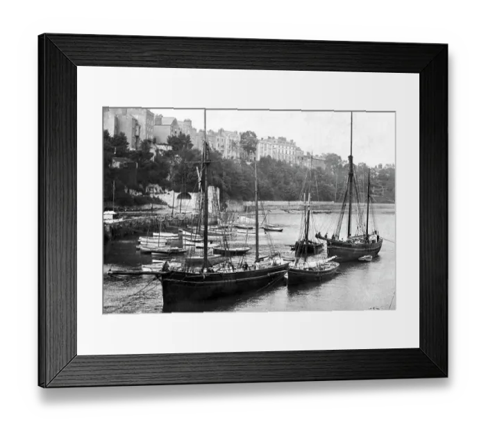Framed Print : Tenby Harbour early 1900s Framed Print : Tenby Harbour early 1900s