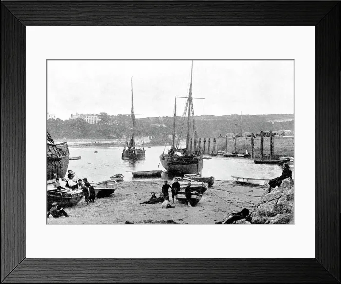 Framed Print : Tenby Harbour early 1900s Framed Print : Tenby Harbour early 1900s