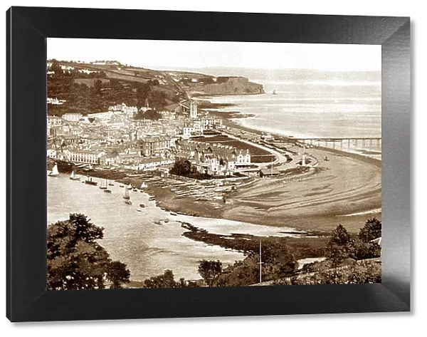 Panorama of Teignmouth, early 1900s