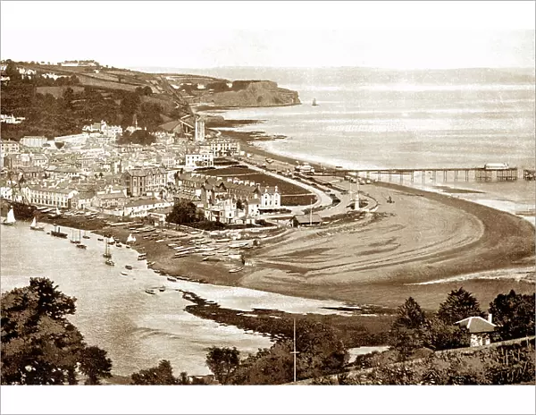 Panorama of Teignmouth, early 1900s