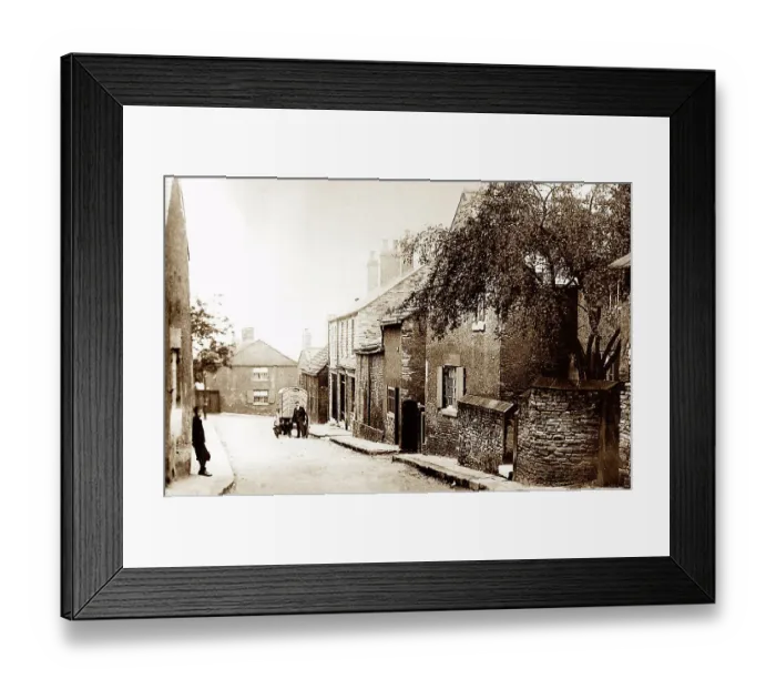 Framed Print : Thorpe Street, Thorpe Hesley, early 1900s Framed Print : Thorpe Street, Thorpe Hesley, early 1900s