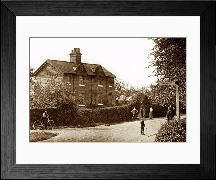 Framed Print : Three Lane Ends, Thurnscoe, early 1900s Framed Print : Three Lane Ends, Thurnscoe, early 1900s