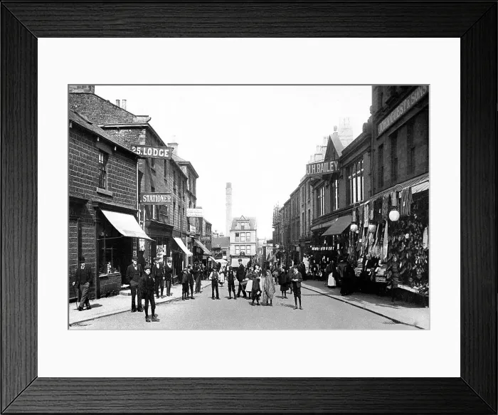 Framed Print : Barnsley New Street early 1900s Framed Print : Barnsley New Street early 1900s