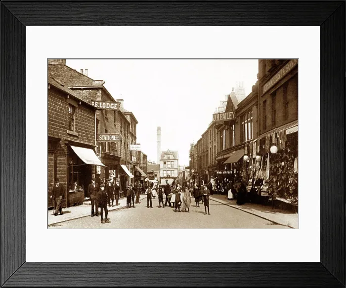 Framed Print : New Street, Barnsley, early 1900s Framed Print : New Street, Barnsley, early 1900s