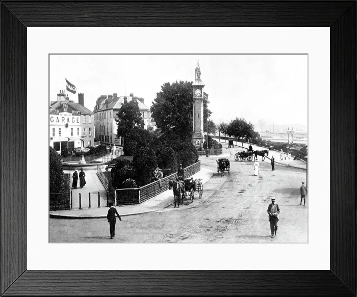 Framed Print : The Square Barnstaple early 1900's