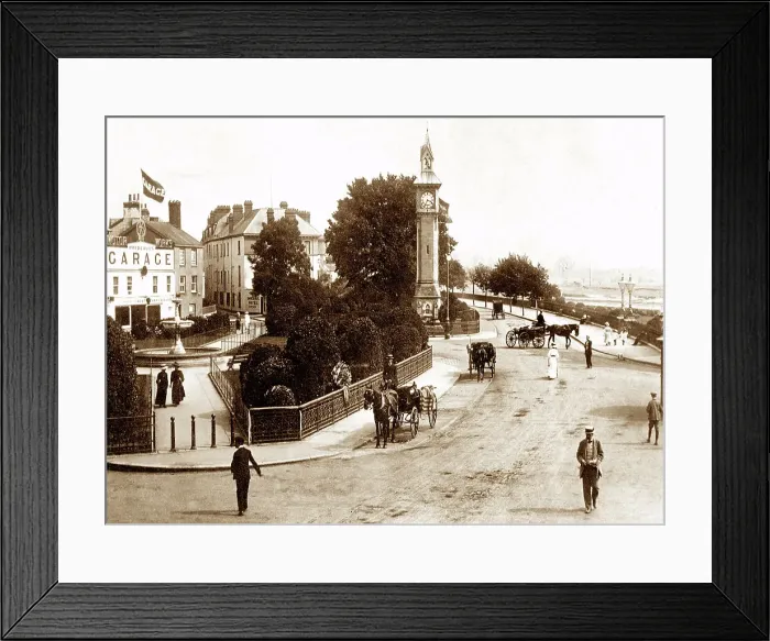 Framed Print : Barnstaple Square early 1900s Framed Print : Barnstaple Square early 1900s