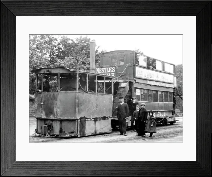 Framed Print : Abbey Road, Barrow in Furness early 1900's Framed Print : Abbey Road, Barrow in Furness early 1900's