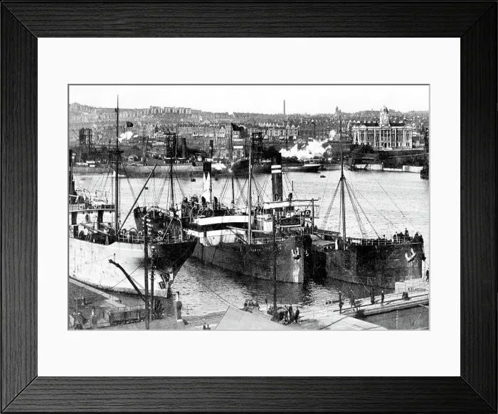 Framed Print : Barry Dock early 1900's Framed Print : Barry Dock early 1900's
