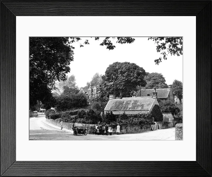 Framed Print : nether End, Baslow early 1900's Framed Print : nether End, Baslow early 1900's