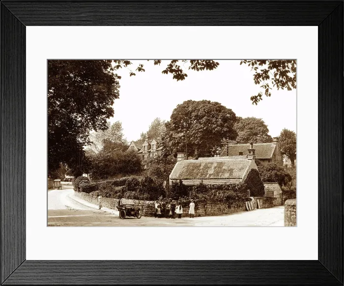 Framed Print : Baslow Nether End early 1900s Framed Print : Baslow Nether End early 1900s