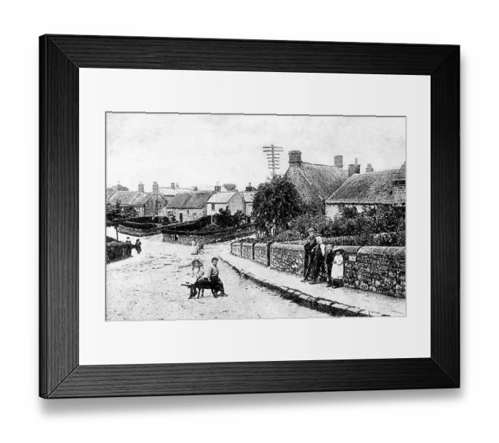 Framed Print : Upper End, Baslow early 1900's Framed Print : Upper End, Baslow early 1900's
