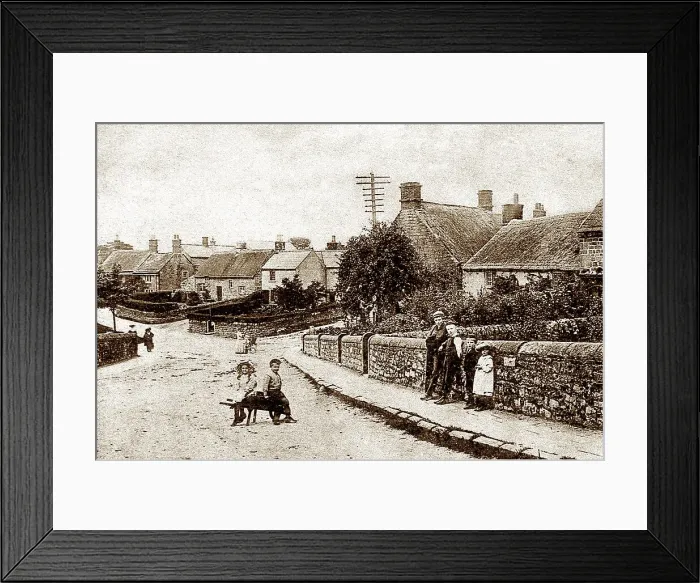 Framed Print : Baslow Upper End early 1900s Framed Print : Baslow Upper End early 1900s