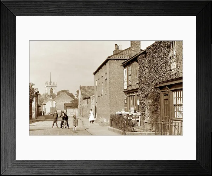 Framed Print : Bawtry Church Street early 1900s Framed Print : Bawtry Church Street early 1900s