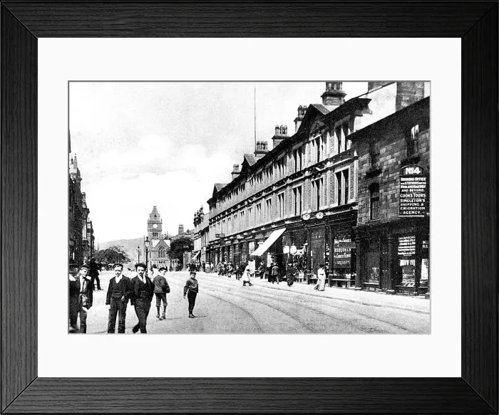 Framed Print : Keighley North Street early 1900s Framed Print : Keighley North Street early 1900s