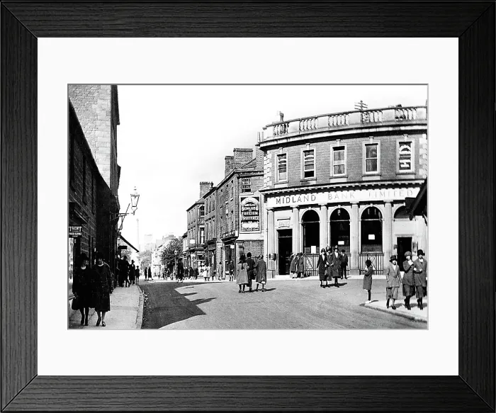 Framed Print : Bridge Street, Belper early 1900's Framed Print : Bridge Street, Belper early 1900's