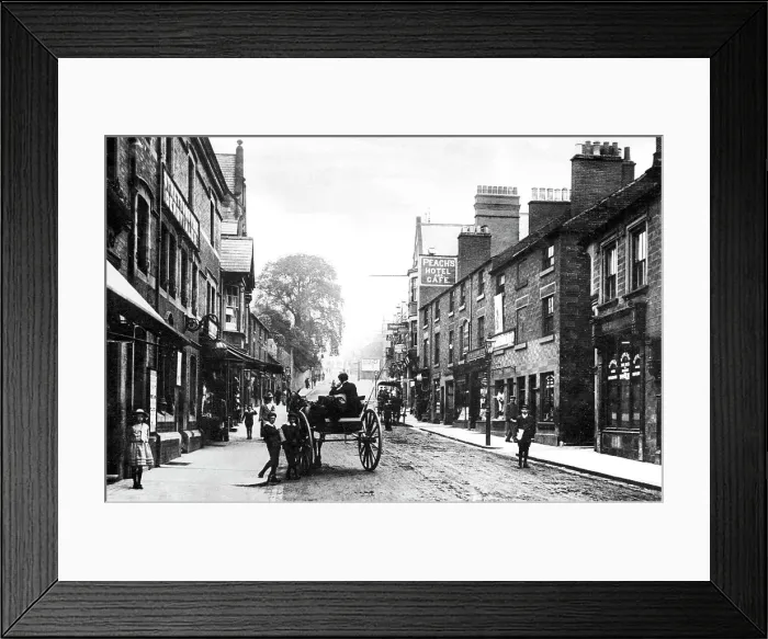 Framed Print : King Street, Belper early 1900's Framed Print : King Street, Belper early 1900's