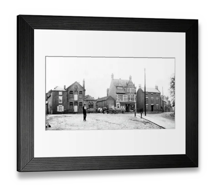 Framed Print : Kegworth Market Place early 1900s Framed Print : Kegworth Market Place early 1900s
