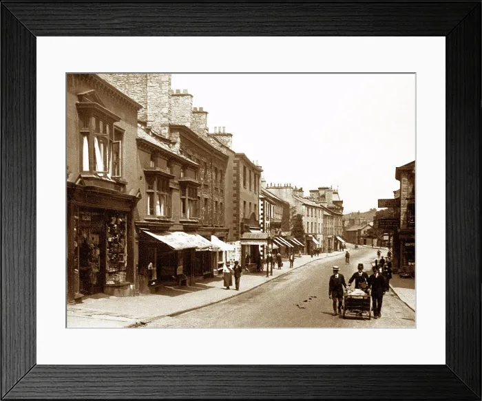 Framed Print : Stramondgate, Kendal early 1900's Framed Print : Stramondgate, Kendal early 1900's