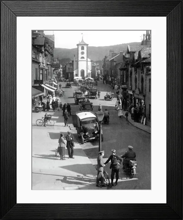 Framed Print : Keswick Main Street early 1900's Framed Print : Keswick Main Street early 1900's