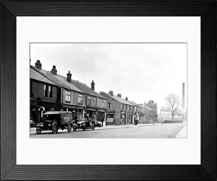 Framed Print : Carcroft High Street early 1900's Framed Print : Carcroft High Street early 1900's
