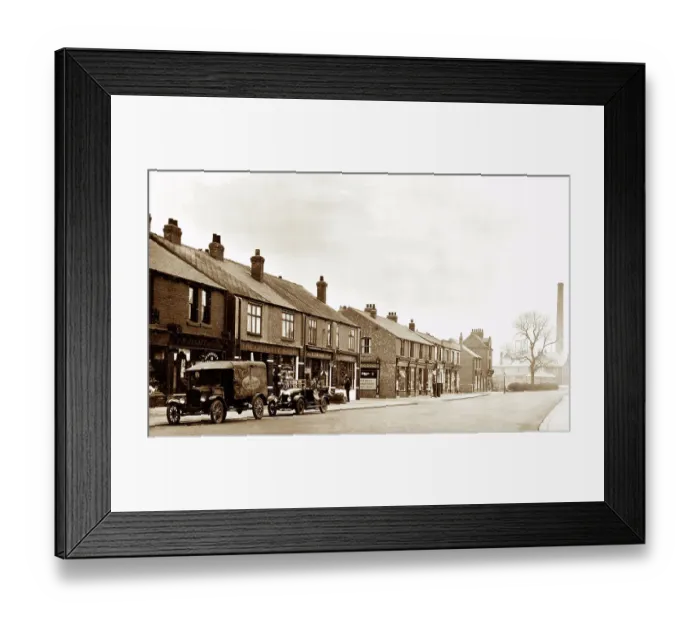 Framed Print : Carcroft High Street probably 1920s Framed Print : Carcroft High Street probably 1920s