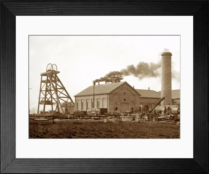 Framed Print : Carcroft - Bullcroft Colliery early 1900s Framed Print : Carcroft - Bullcroft Colliery early 1900s