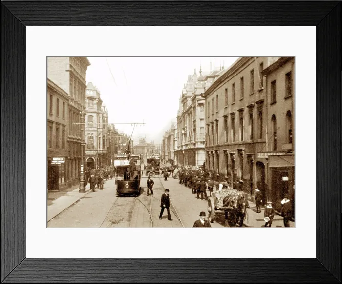 Framed Print : Cardiff Bute Street early 1900s Framed Print : Cardiff Bute Street early 1900s