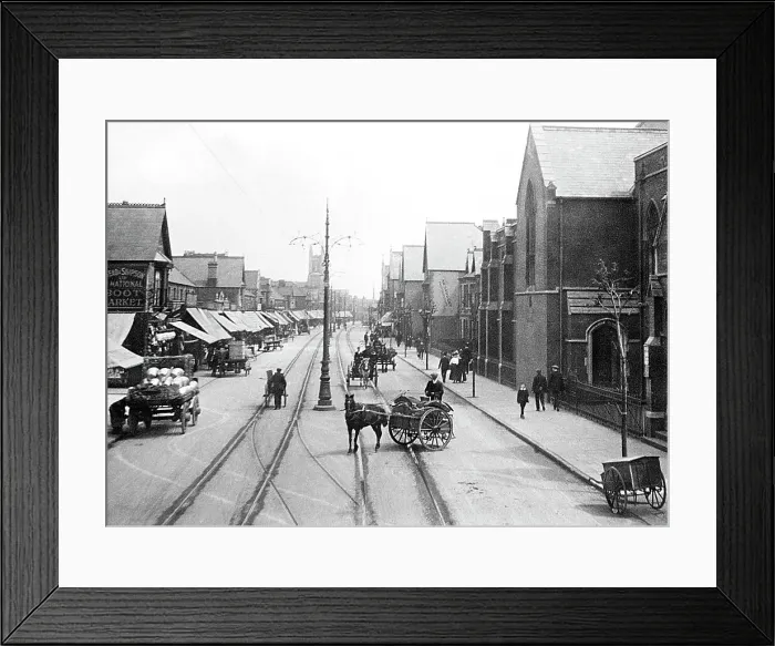 Framed Print : Roath Albany Road Cardiff early 1900s Framed Print : Roath Albany Road Cardiff early 1900s