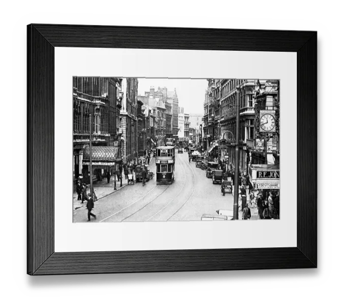 Framed Print : St Marys Street, Cardiff early 1900's Framed Print : St Marys Street, Cardiff early 1900's