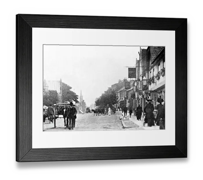 Framed Print : Berkhamsted High Street early 1900's Framed Print : Berkhamsted High Street early 1900's