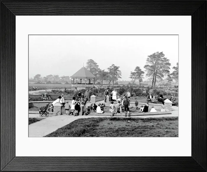 Framed Print : Childrens playground Bentley early 1900's Framed Print : Childrens playground Bentley early 1900's